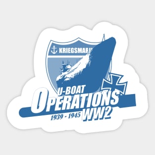 Kriegsmarine U-boat Operations WW2 Sticker